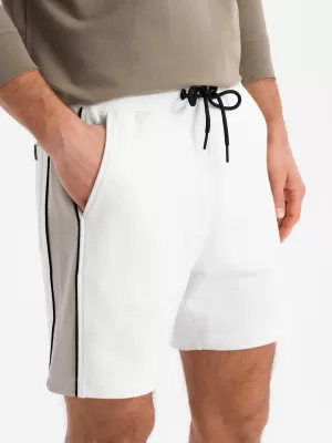 Herrenshorts OMBRE OM-SRSK-0182 WEIß GEBROCHEN