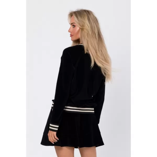  Damen-Sweatshirt MOE M766 SCHWARZ 
