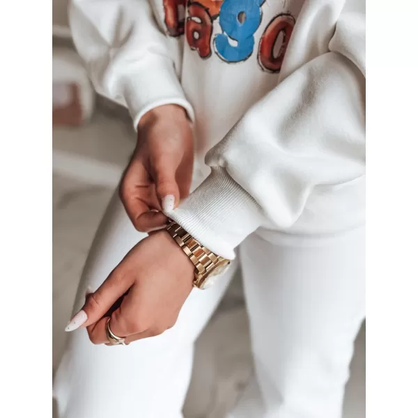  Damen Sweatshirt DSTREET LALA VIBE BY1504 WEIß 