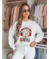 Damen Sweatshirt DSTREET LALA VIBE BY1504 WEIß