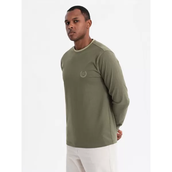  Hemd OMBRE OM-LSCL-0128 OLIVE 