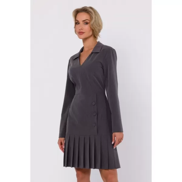  Kleid MOE M752 DUNKELGRAU 
