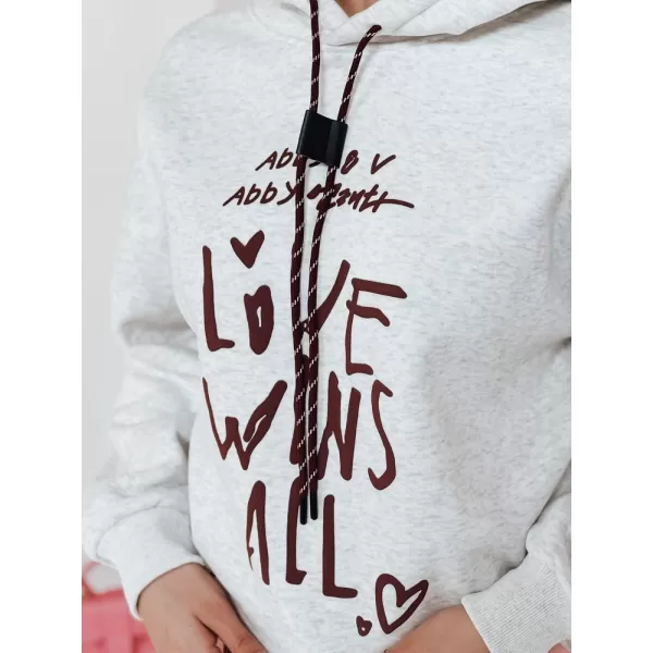  Damen Sweatshirt DSTREET LOVEWILL BY1468 HELLGRAU 
