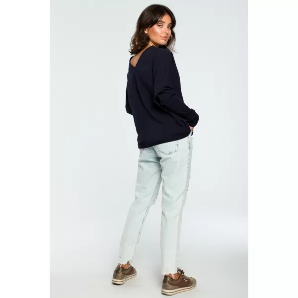  Damenbluse BEWEAR B094 MARINEBLAU 