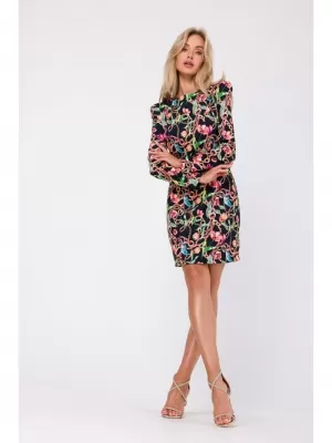Kleid MOE M756 SCHWARZES MUSTER