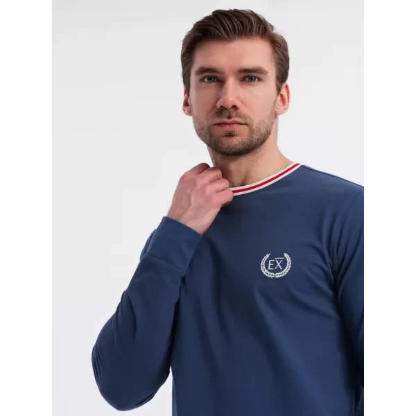  Hemd OMBRE OM-LSCL-0128 DUNKELBLAU 