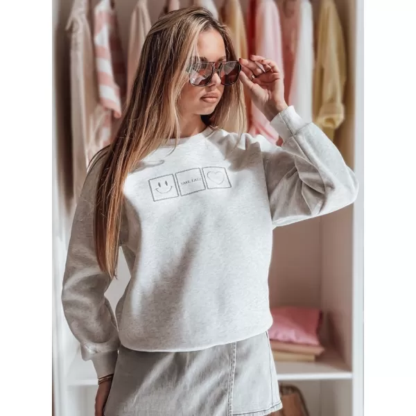 Damen Sweatshirt DSTREET EASYJOY BY1517 DUNKELGRAU 