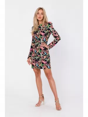 Kleid MOE M756 SCHWARZES MUSTER