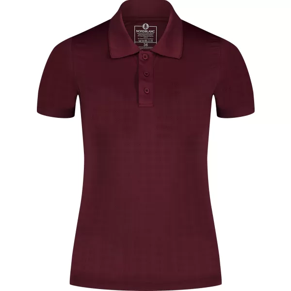  Weibliches funktionelles Hemd NORDBLANC BEAUTIFUL NBSLF8033 BURGUND 