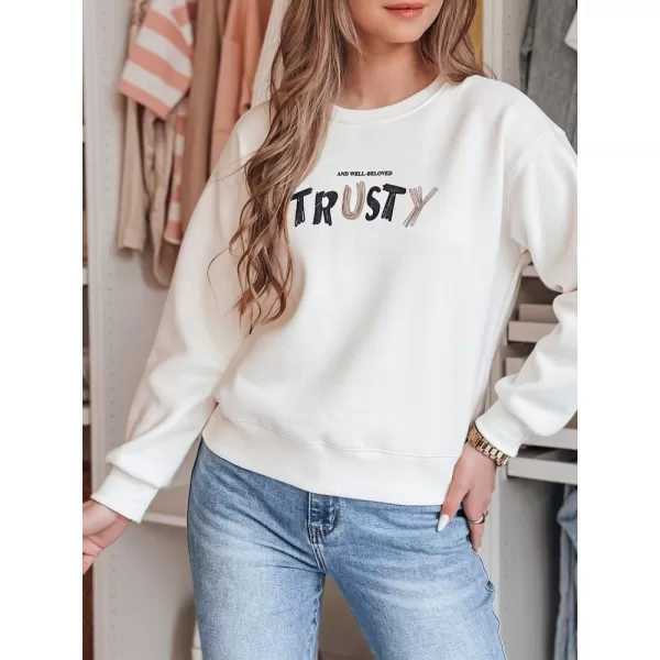  Damen Sweatshirt DSTREET SOFTRUS BY1411 WEIß 