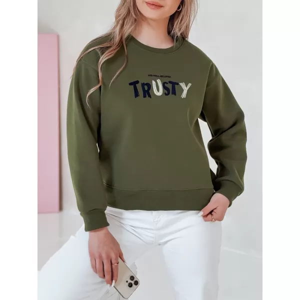  Damen Sweatshirt DSTREET SOFTRUS BY1409 GRÜN 