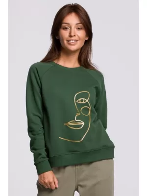Damen-Sweatshirt BEWEAR B167 RASEN GRÜN