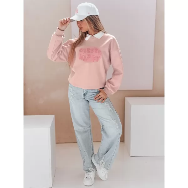  Damen Sweatshirt DSTREET HAPIRES BY1486 ROSA 