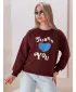 Damen Sweatshirt DSTREET FEELME BY1474 BORDE