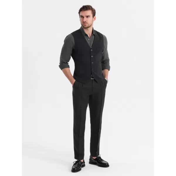  Weste OMBRE OM-BLZV-0146 SCHWARZ 