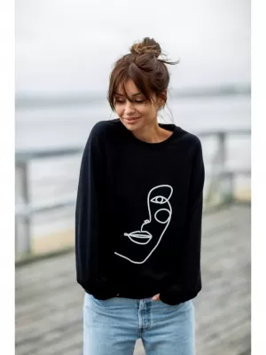 Damen-Sweatshirt BEWEAR B167 SCHWARZ