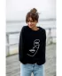 Damen-Sweatshirt BEWEAR B167 SCHWARZ