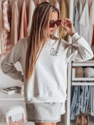 Damen Sweatshirt DSTREET CHERSOFT BY1402 HELLGRAU