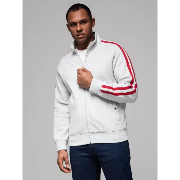  Herren -Sweatshirt OMBRE OM-SSZP-0219 GRAUE MELANGE 