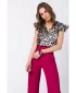 Damenbluse STYLOVE S344 WEIßES MUSTER