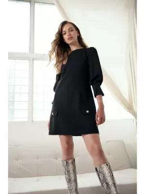 Kleid MAKOVER K148 SCHWARZ