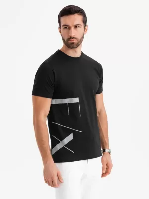 Hemd OMBRE OM-TSPT-0213 SCHWARZ