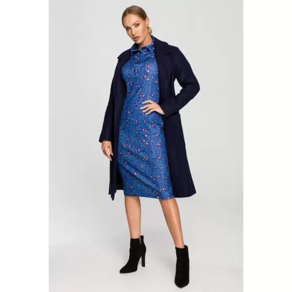  Damenmantel MOE M708 MARINEBLAU 