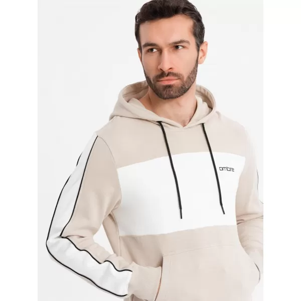  Herren -Sweatshirt OMBRE OM-SSNZ-0225 BEIGE 