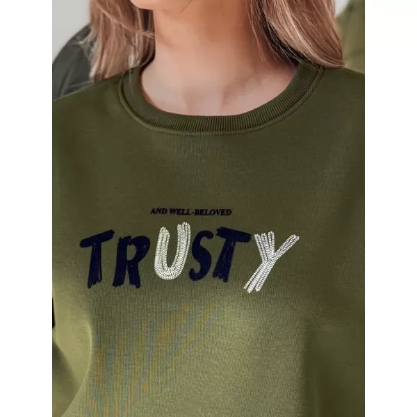 Damen Sweatshirt DSTREET SOFTRUS BY1409 GRÜN 