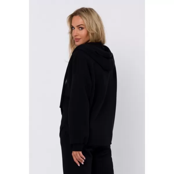  Damen-Sweatshirt MOE M761 SCHWARZ 