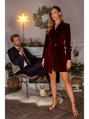 Kleid MOE M562 KASTANIENBRAUN