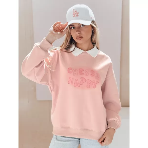  Damen Sweatshirt DSTREET HAPIRES BY1486 ROSA 