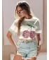 Damenshorts DSTREET LIKE A STAR SY0487 BLAU
