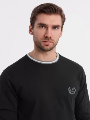 Hemd OMBRE OM-LSCL-0128 SCHWARZ