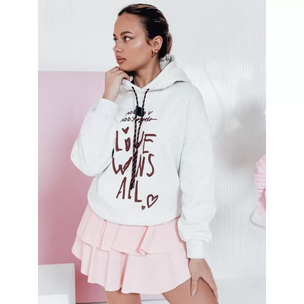  Damen Sweatshirt DSTREET LOVEWILL BY1468 HELLGRAU 