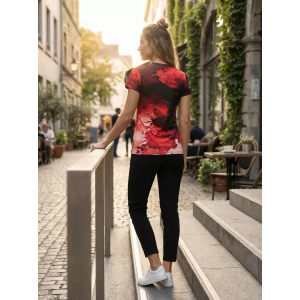  Frauenfunktional T -Shirt Premium ALTISPORT VOJ/ALW089TR01 ROT 