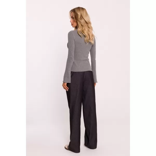  Damen-T-Shirt MOE M806 GRAUE MELANGE 