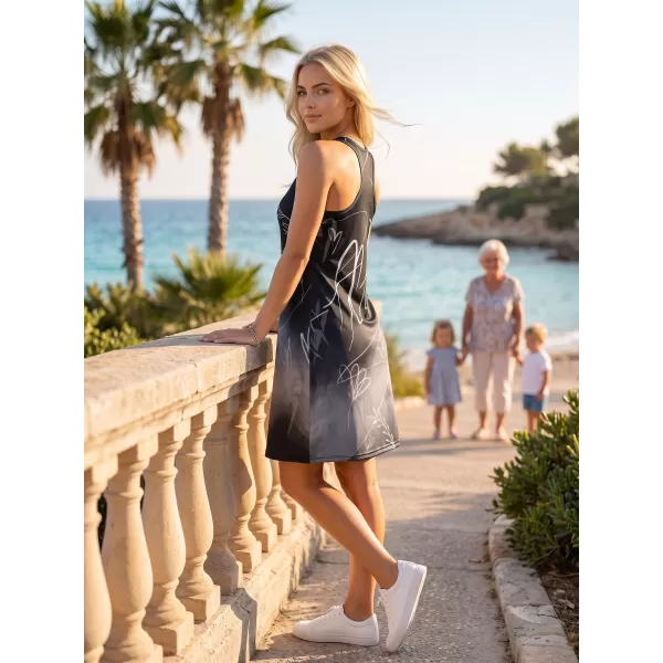  Frauenkleid -Prämie von Frauen ALTISPORT VOJ/ALW083SAT01 SCHWARZ UND WEIß 
