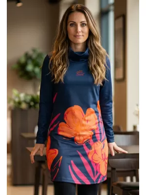 Damen erweitertes Premium -Sweatshirt ALTISPORT VOJ/ALW0107MI06 PINK-ORANGE