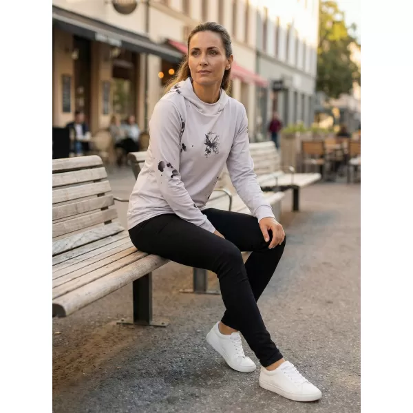  Funktionaler Sweatshirt -Prämie von Frauen ALTISPORT VOJ/ALW077MI01 GRAU -BLACK 
