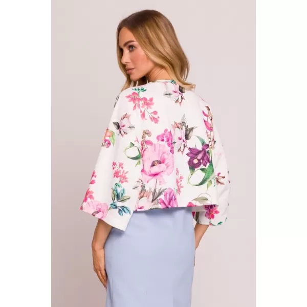  Damen-Sweatshirt MOE M844 WEIßES MUSTER 