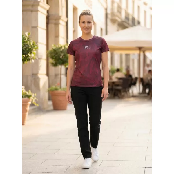  Hochwertiges Funktions-T-Shirt für Damen ALTISPORT VOJ/ALW096TR01 BURGUND 