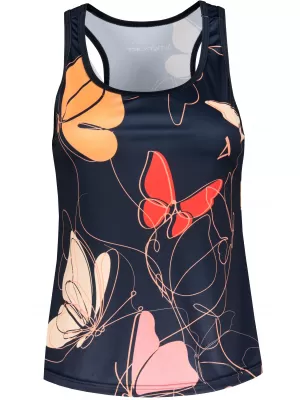 Funktionaler Tanktoper der Frauen auf Prämie ALTISPORT VOJ/ALW086TIL01 SCHWARZ/ORANGE