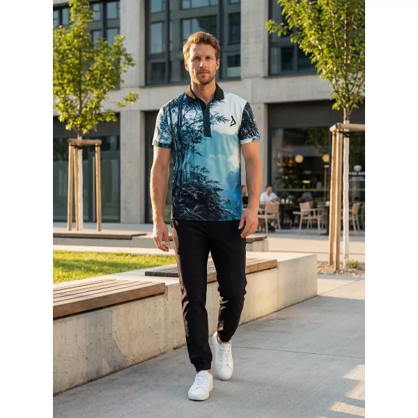 Herrenfunktional T -Shirt mit Premium -Kragen ALTISPORT VOJ/ALM103TR05 BAMBUS 