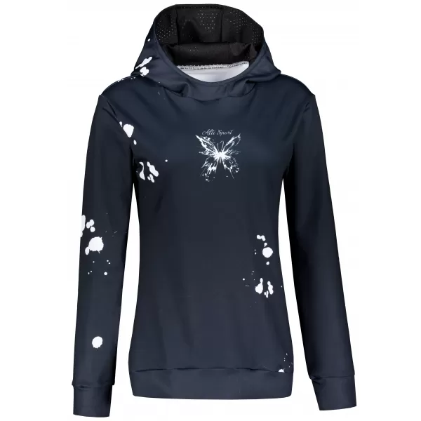  Funktionaler Sweatshirt -Prämie von Frauen ALTISPORT VOJ/ALW077MI01 SCHWARZ 