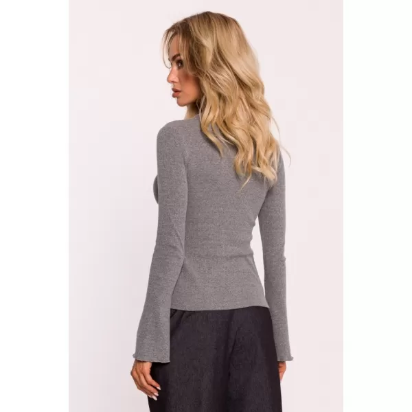  Damen-T-Shirt MOE M806 GRAUE MELANGE 