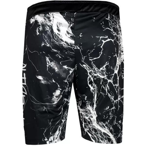  Die funktionalen Shorts von Männern Premium ALTISPORT VOJ/ALM071KRA01 SCHWARZ UND WEIß 