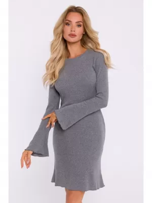 Kleid MOE M821 GRAUE MELANGE