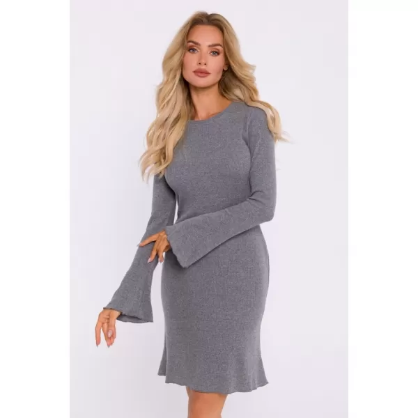  Kleid MOE M821 GRAUE MELANGE 