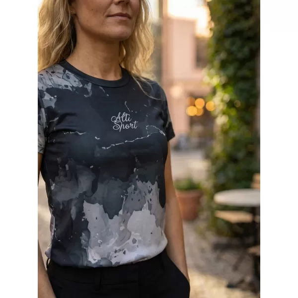  Frauenfunktional T -Shirt Premium ALTISPORT VOJ/ALW089TR01 SCHWARZ 